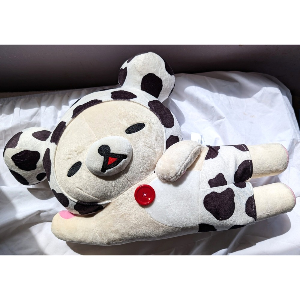 San-X Rilakkuma: Korilakkuma Sleeping Cow 18" Plush New NWT